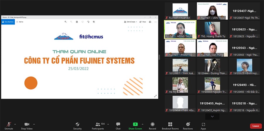 THAM QUAN ONLINE - SINH VIÊN KHOA CNTT TRƯỜNG ĐH KHOA HỌC TỰ NHIÊN, ĐHQG-HCM