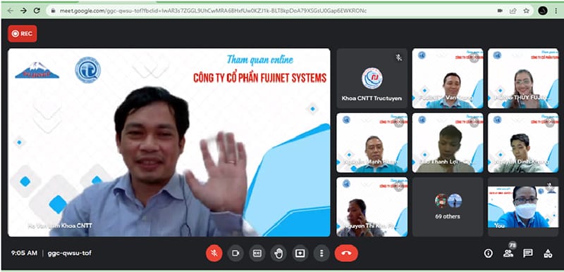 SINH VIÊN K43 KHOA CNTT - TRƯỜNG ĐH QUY NHƠN THAM QUAN FUJINET