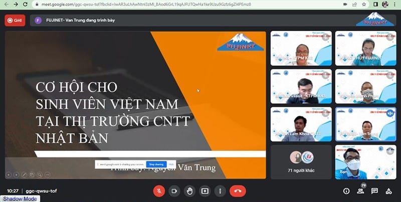 SINH VIÊN K43 KHOA CNTT - TRƯỜNG ĐH QUY NHƠN THAM QUAN FUJINET