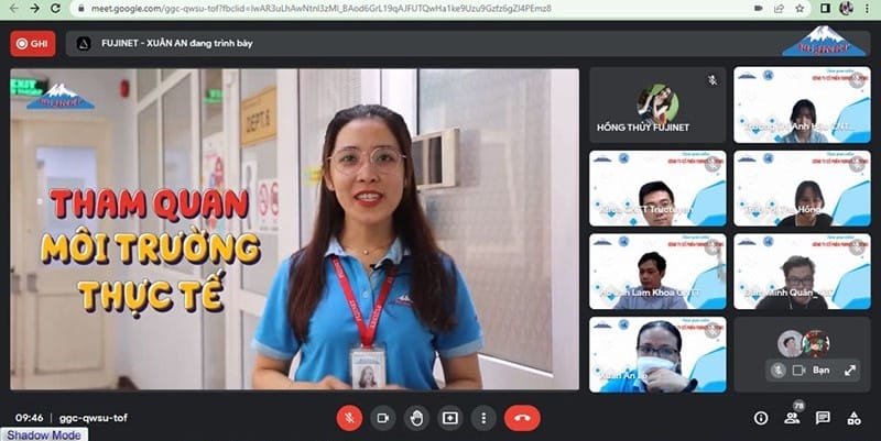 SINH VIÊN K43 KHOA CNTT - TRƯỜNG ĐH QUY NHƠN THAM QUAN FUJINET