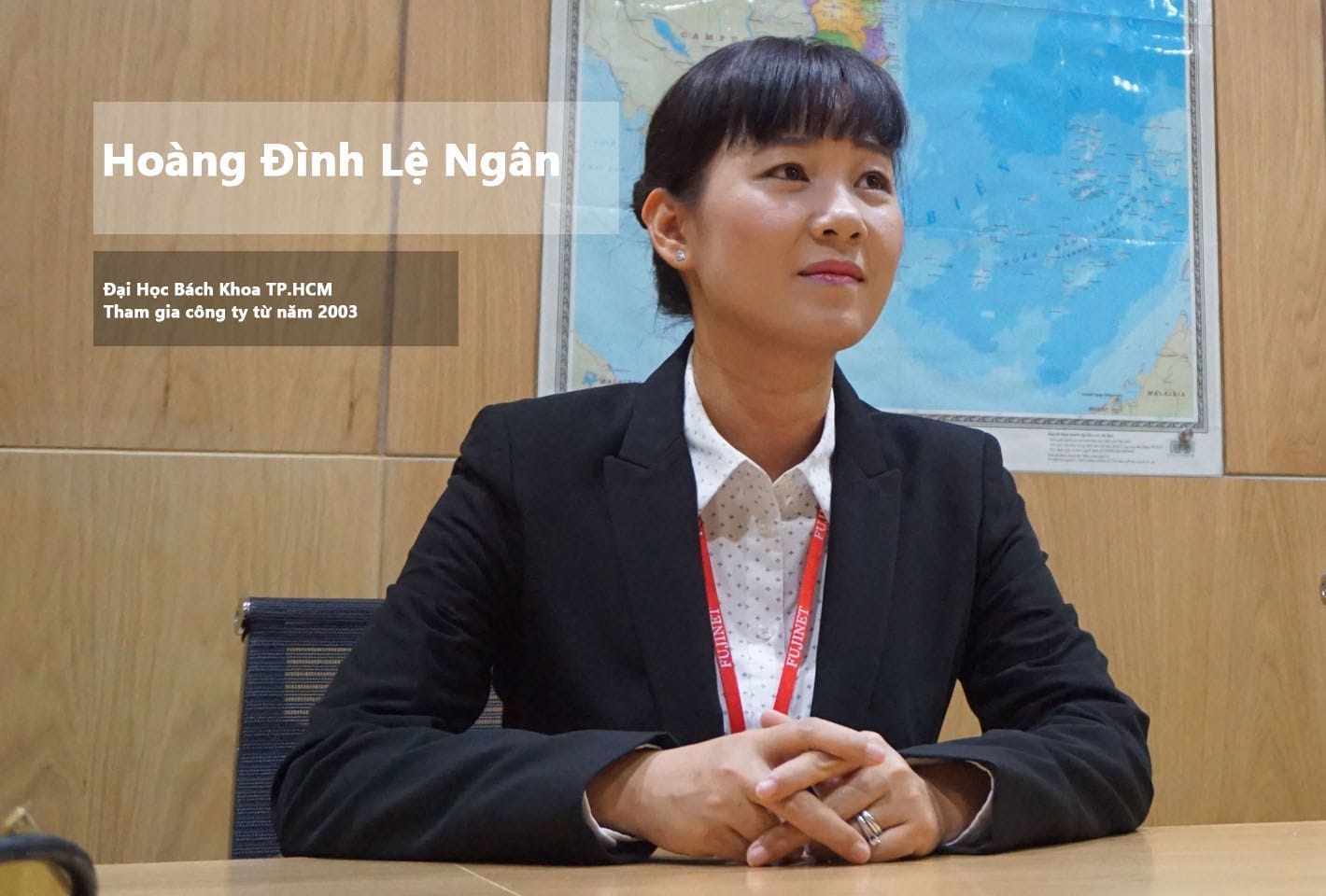 Chị Hoàng Đình Lệ Ngân cựu sinh viên trường Đại Học Bách Khoa TPHCM.